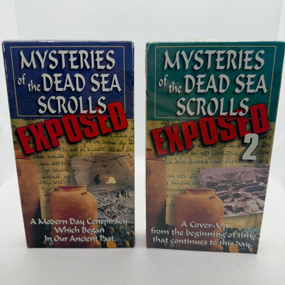 Mysteries of the Dead Sea Scrolls Exposed 1 & 2 VHS Set UFO Central Home Video